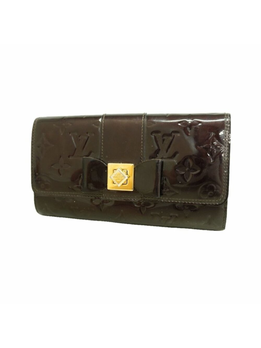 Louis Vuitton Wallet Vernis Portefeuille Sarah Nu Amarante
